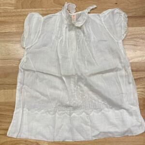 1940s Handmade Cotton Baby Dress – Vintage Embroidery (Restoration / Display)